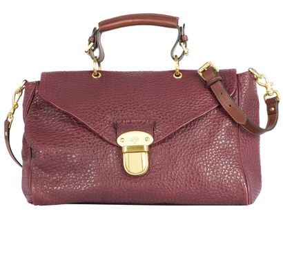 Polly Push Lock Shoulder Bag, front view